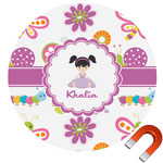 Butterflies Round Car Magnet - 10" (Personalized)