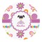 Butterflies Round Decal (Personalized)