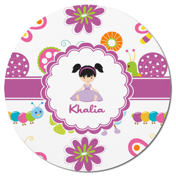 Butterflies Round Fridge Magnet - FRONT