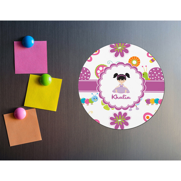 Butterflies Round Fridge Magnet - LIFESTYLE