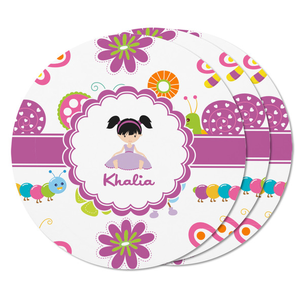 Butterflies Round Fridge Magnet - THREE