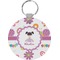 Butterflies Round Plastic Keychain (Personalized)