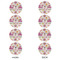 Butterflies Round Linen Placemats - APPROVAL Set of 4 (double sided)