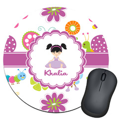 Butterflies Round Mouse Pad (Personalized)