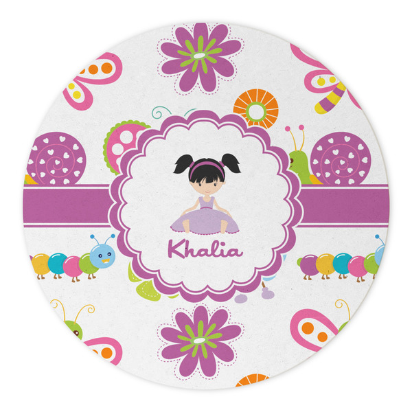 Butterflies Round Paper Coaster - Approval