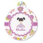 Butterflies Round Pet ID Tag (Personalized)