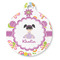 Butterflies Round Pet ID Tag - Large - Front