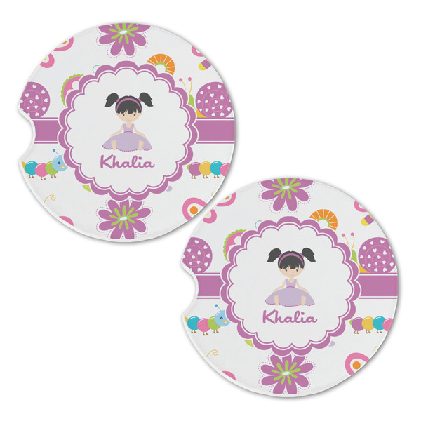 Butterflies Sandstone Car Coasters - Set of 2