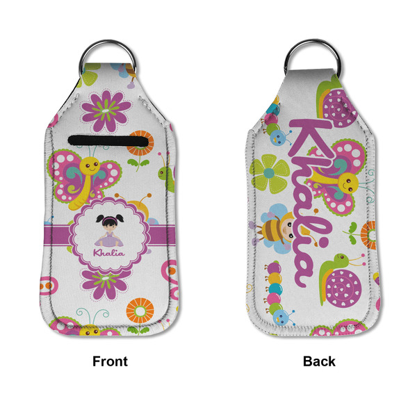 Butterflies Sanitizer Holder Keychain - Large APPROVAL (Flat)