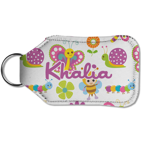 Butterflies Sanitizer Holder Keychain - Small (Back)