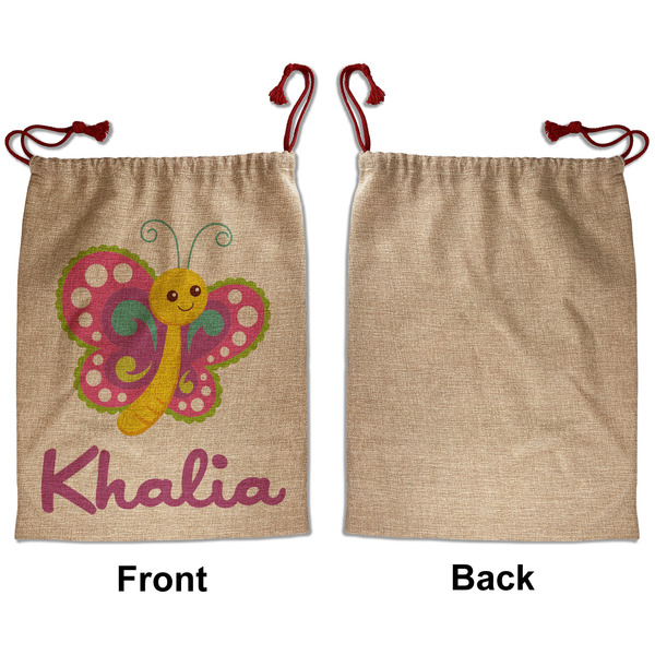 Butterflies Santa Bag - Approval - Front