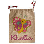 Butterflies Santa Sack - Front (Personalized)