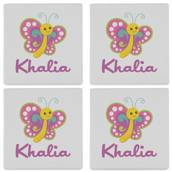 Butterflies Set of 4 Sandstone Coasters - See All 4 View