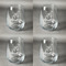 Butterflies Set of Four Personalized Stemless Wineglasses (Approval)