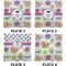 Butterflies Set of Square Dinner Plates (Approval)