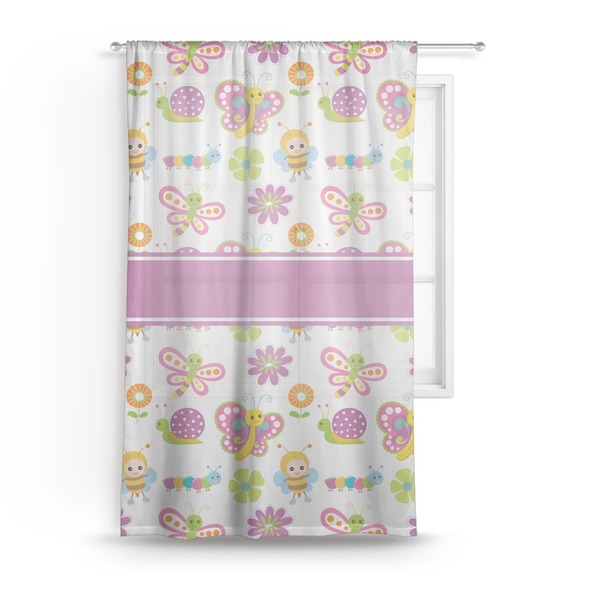 Custom Butterflies Sheer Curtain - 50"x84"