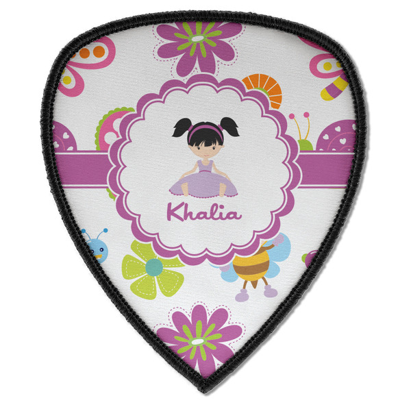 Custom Butterflies Iron on Shield Patch A w/ Name or Text