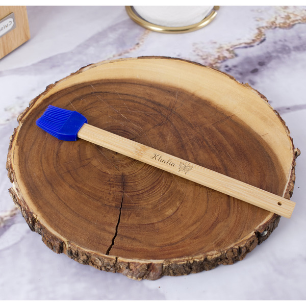 Butterflies Silicone Brush - Blue - In Context