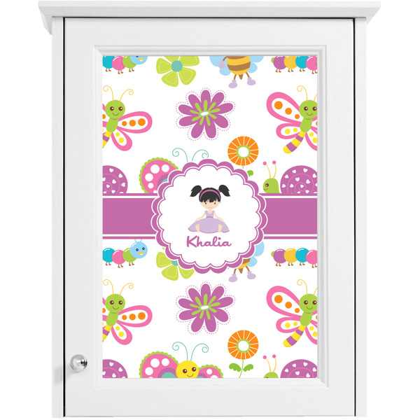 Butterflies Single White Cabinet Decal