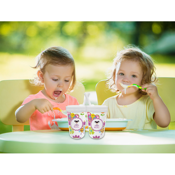 Butterflies Sippy Cups w/Straw - LIFESTYLE