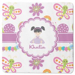 Butterflies Square Rubber Backed Coaster (Personalized)
