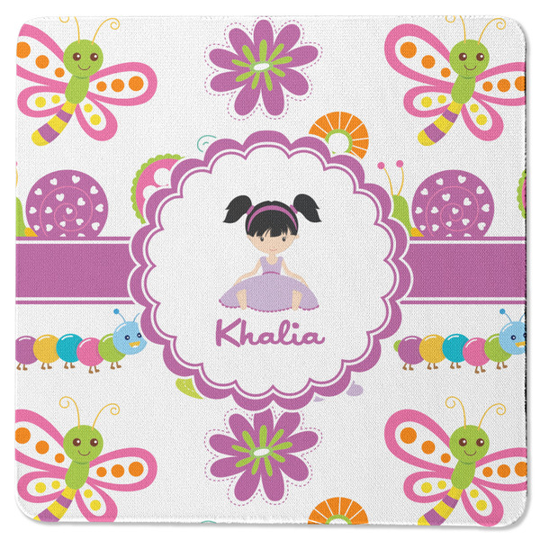 Butterflies Square Coaster Rubber Back - Single