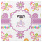 Butterflies Square Coaster Rubber Back - Single