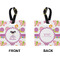 Butterflies Square Luggage Tag (Front + Back)