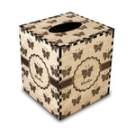Butterflies Wood Tissue Box Cover (Personalized)
