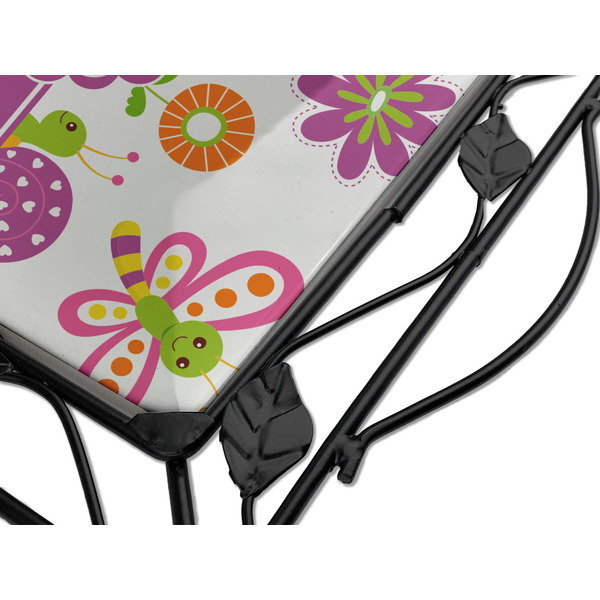 Butterflies Square Trivet - Detail