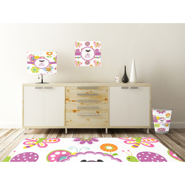 Butterflies Square Wall Decal Wooden Desk