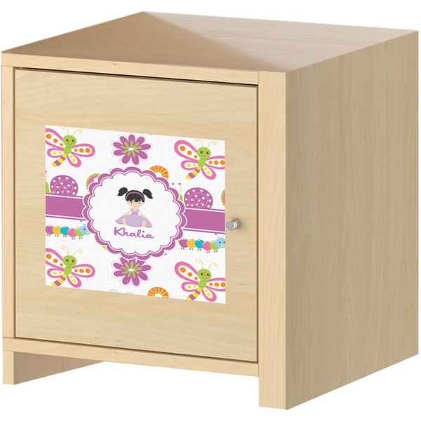 Butterflies Square Wall Decal on Wooden Cabinet