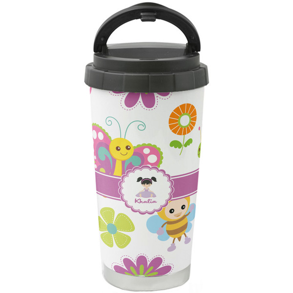 Custom Butterflies Stainless Steel Coffee Tumbler (Personalized)