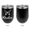 Butterflies Stainless Wine Tumblers - Black - Single Sided - Approval