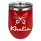 Butterflies Stemless Stainless Steel Wine Tumbler - Red - Single Sided (Personalized)