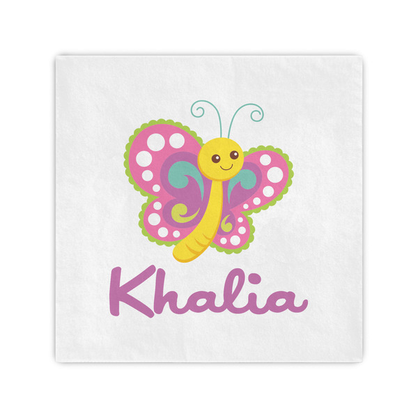 Custom Butterflies Standard Cocktail Napkins (Personalized)
