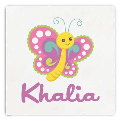 Butterflies Paper Dinner Napkins (Personalized)