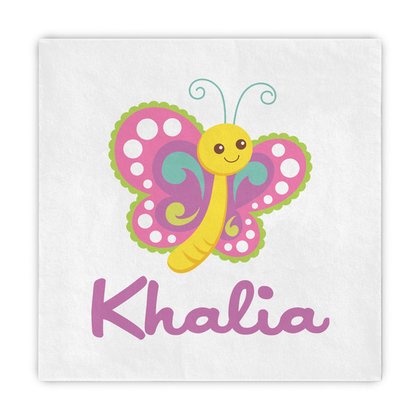 Custom Butterflies Decorative Paper Napkins (Personalized)