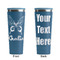 Butterflies Steel Blue RTIC Everyday Tumbler - 28 oz. - Front and Back