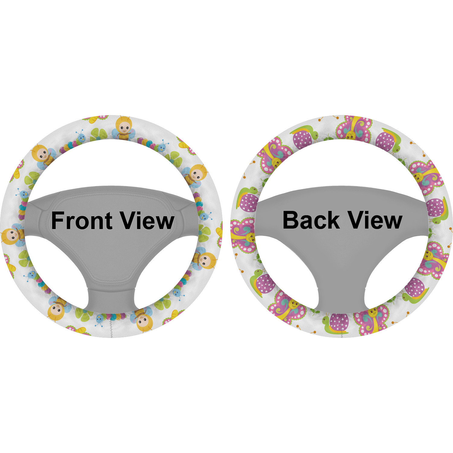 Custom Butterflies Steering Wheel Cover YouCustomizeIt