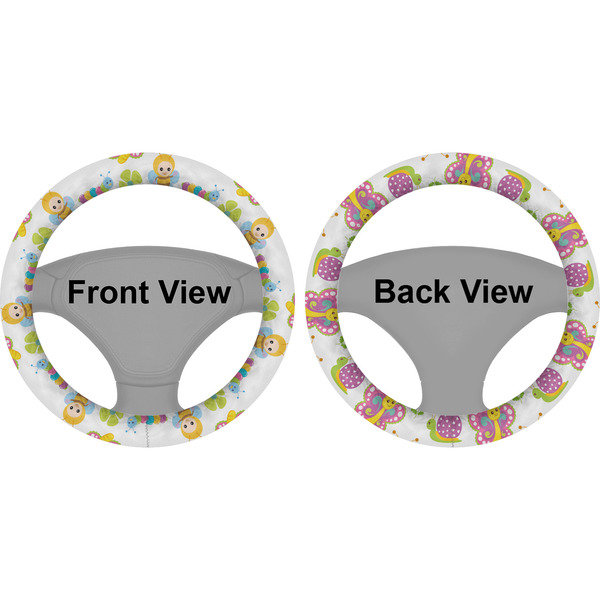 Butterflies Steering Wheel Cover- Front and Back