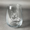 Butterflies Stemless Wine Glass - Engraved (Personalized)