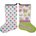 Butterflies Holiday Stocking - Double-Sided - Neoprene (Personalized)
