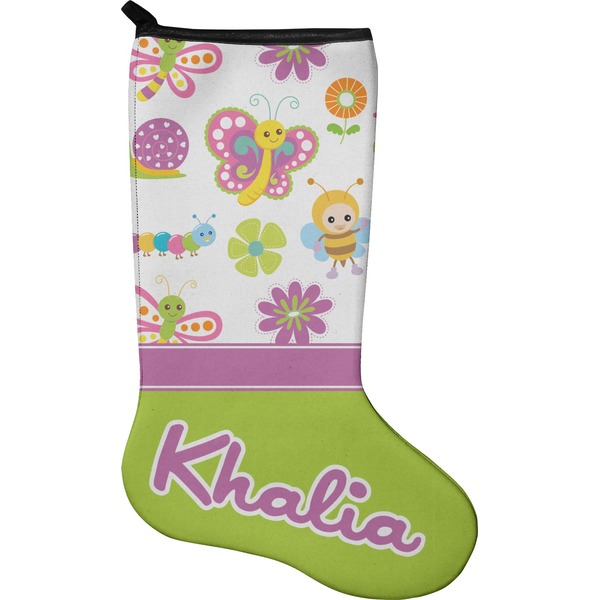 Custom Butterflies Holiday Stocking - Single-Sided - Neoprene (Personalized)