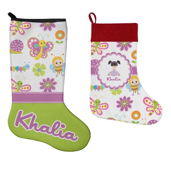 Butterflies Stockings - Side by Side compare