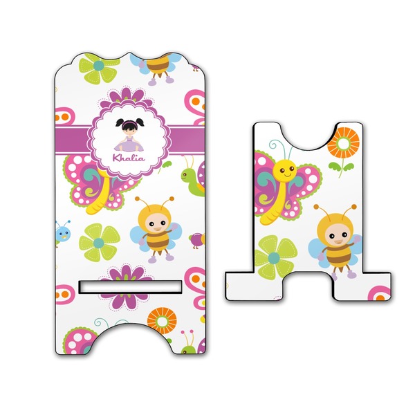 Butterflies Stylized Phone Stand - Front & Back - Large