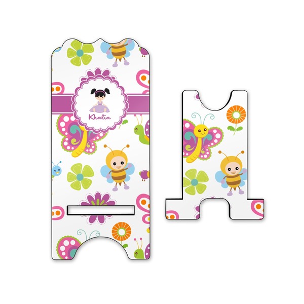 Butterflies Stylized Phone Stand - Front & Back - Small