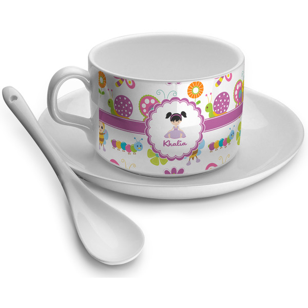 Custom Butterflies Tea Cup - Single (Personalized)