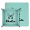 Butterflies Teal Faux Leather Valet Trays - PARENT MAIN