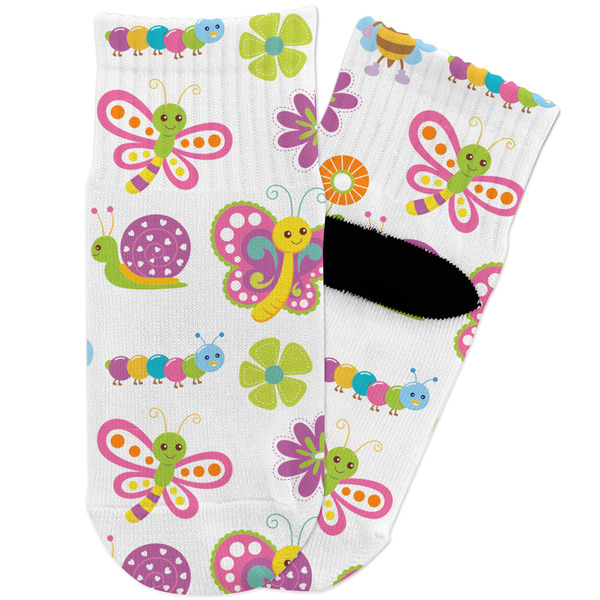 Custom Butterflies Toddler Ankle Socks